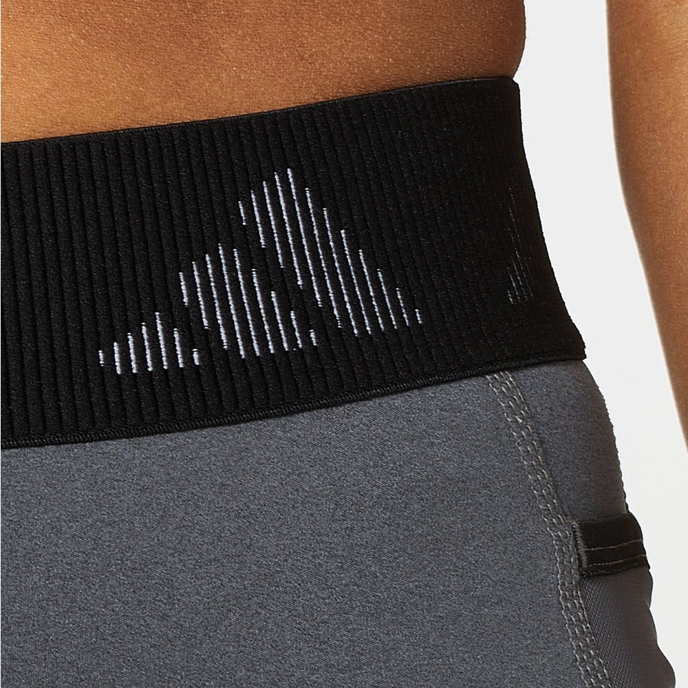 New NWT adidas Womens Techfit Short 3” Branded Elastic Short Size XS Grey Black - Picture 4 of 8